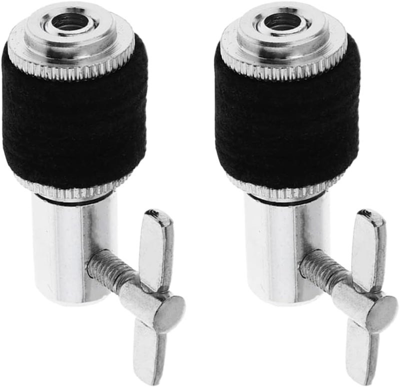 YXCCSE 2 Pack Hi Hat Clutch Jazz Drum Clutch fit 6mm 1/4" Rod, Aluminum Alloy Hi-hat Stand Post Accessory Cymbal for Hi Hat Drop Clutch Cymbal Jazz Drum Parts Accessories - Image 1